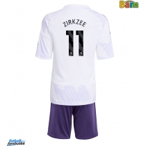 Manchester United Joshua Zirkzee #11 Bortedraktsett Barn 2025-26 Kortermet (+ Korte bukser)